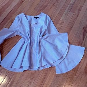 Blouse with Bell Sleeves